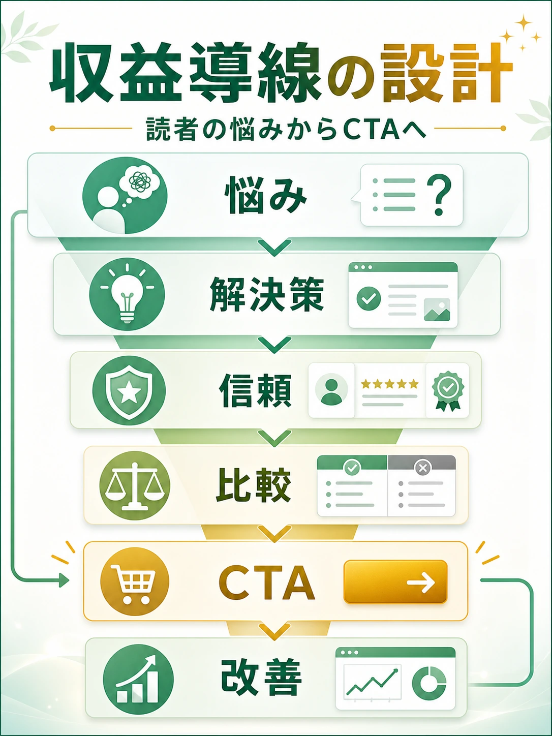 AIブログで収益化する方法を整理した図解