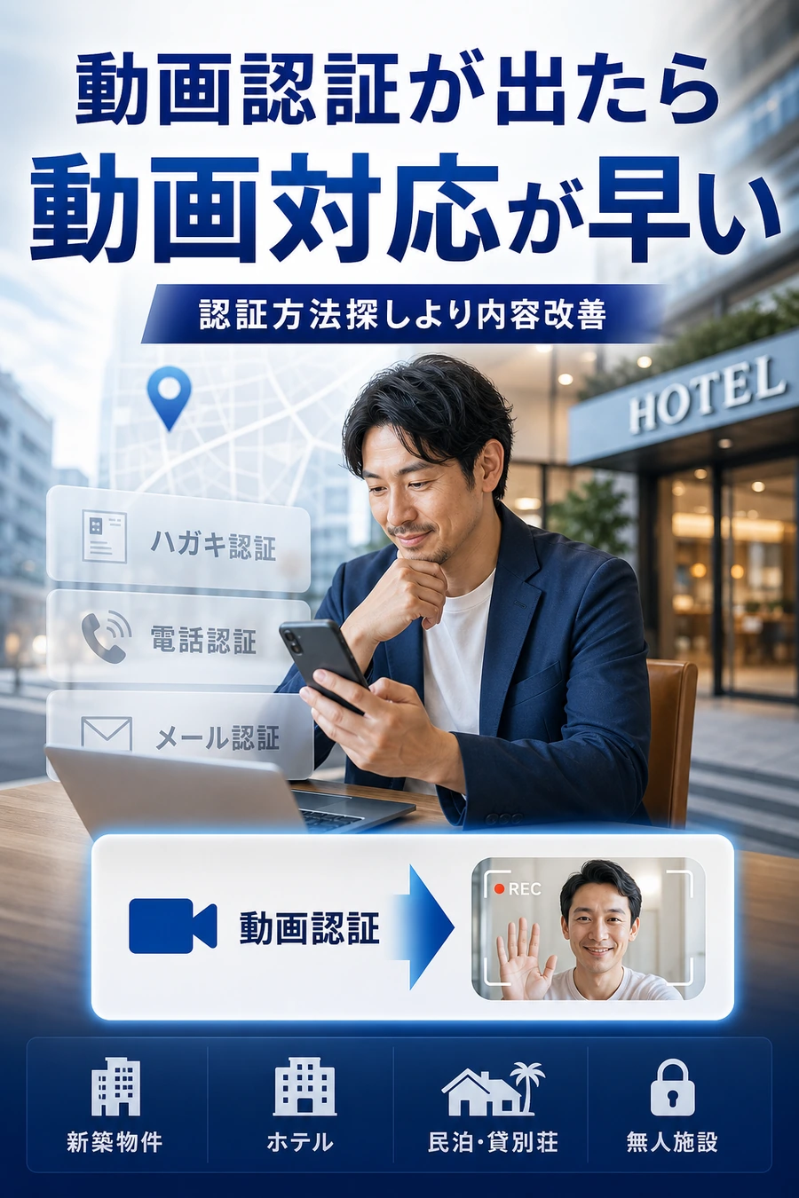 Googleビジネスの動画認証が表示された場合は動画対応が早いことを示す画像