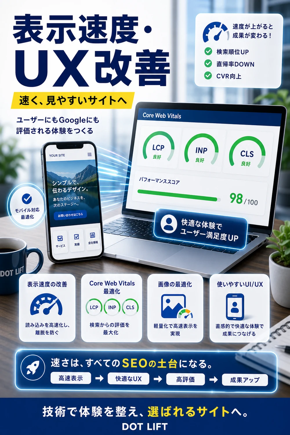 表示速度・UX改善のH2本文をもとに写真合成で表現したDOT LIFTの記事内画像