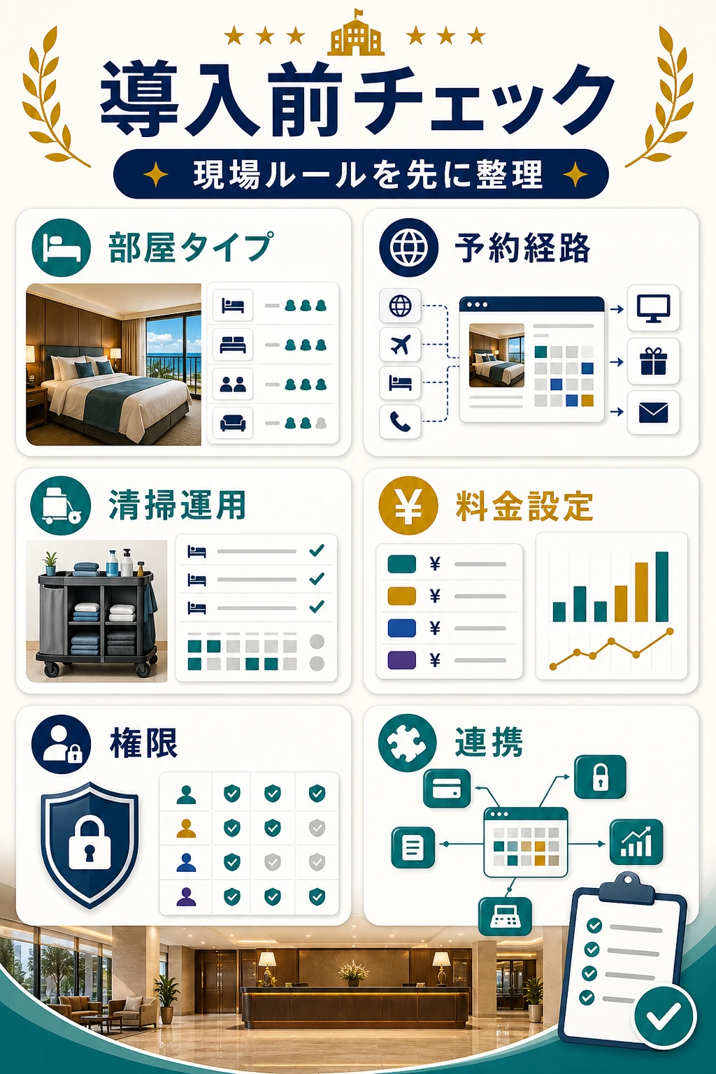 PMS導入前チェックを説明する図解