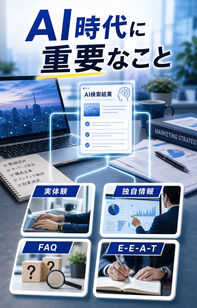 AI時代に重要な実体験・独自情報・FAQ・E-E-A-T