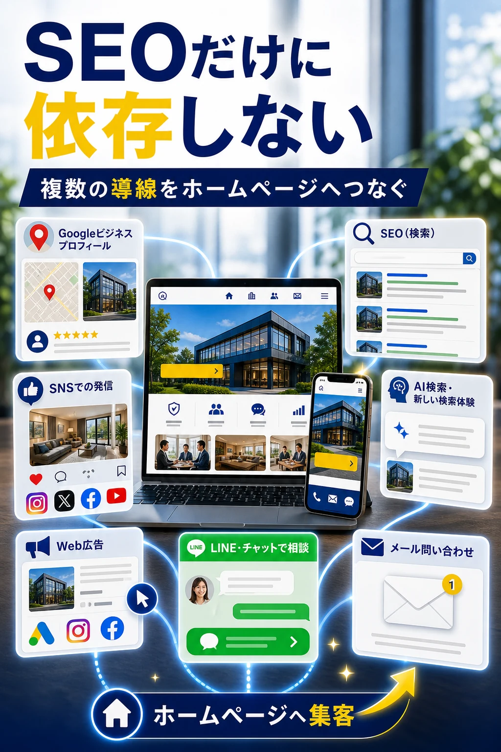 SEOだけで集客しようとすることが意味がなくなったSEO施策であることを解説する記事内画像