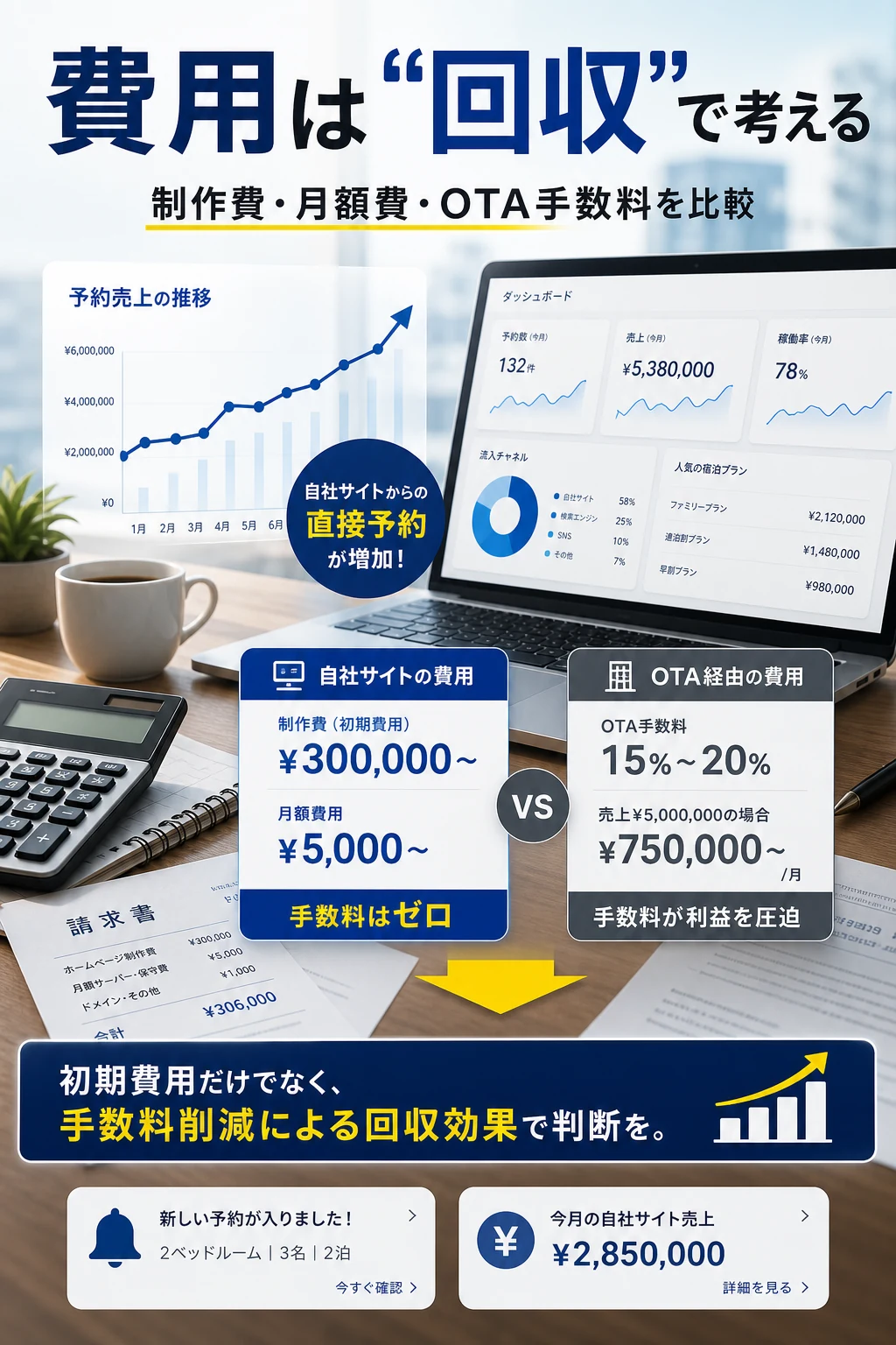 民泊ホームページの費用相場を表す記事内画像