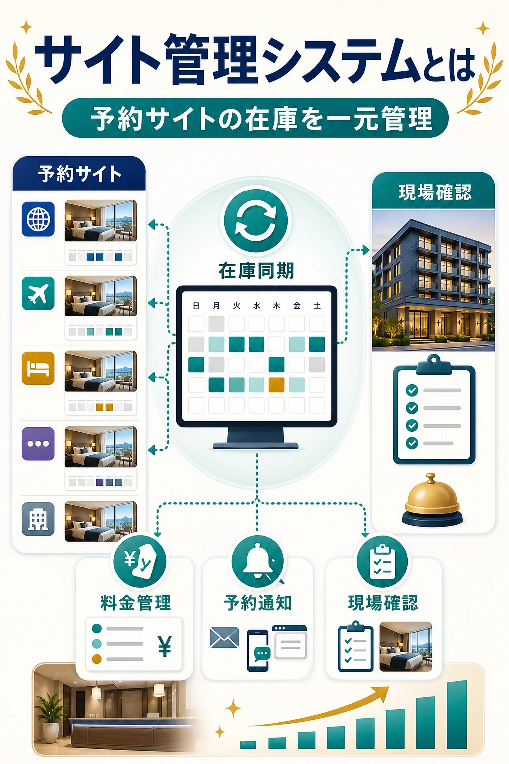 サイト管理システムとは何かを説明する図解