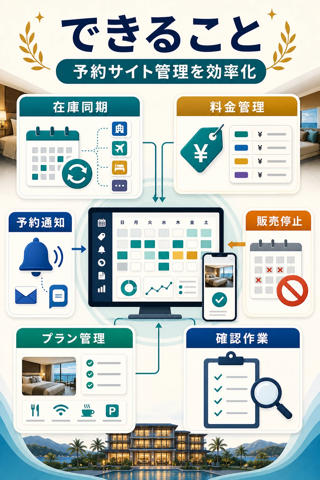サイトコントローラーでできることを説明する図解